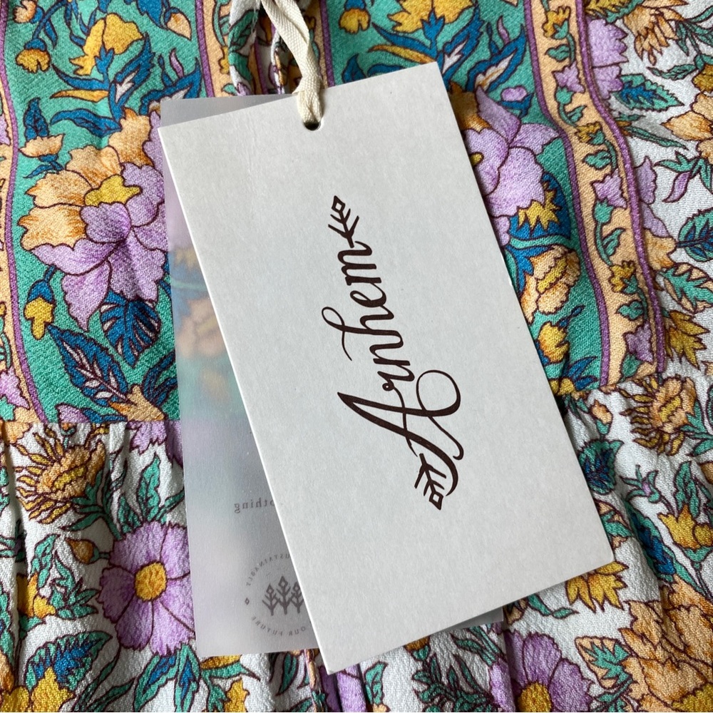 ARNHEM 'Stella' Multicolored Floral Off The Shoulder Play Dress Size 8 RRP $179 - Picture 6 of 16